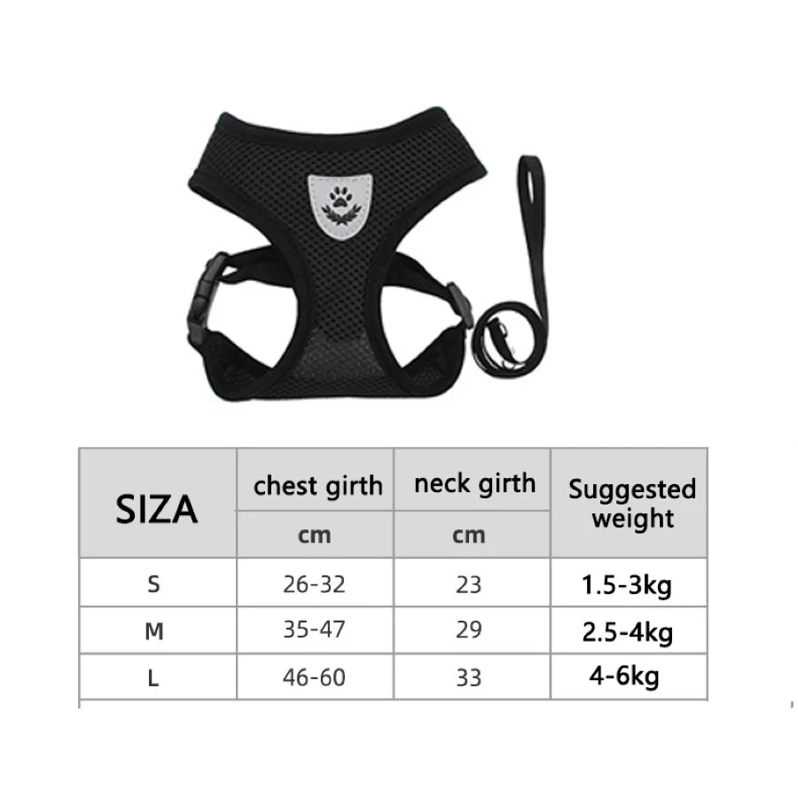 Coleira Peitoral Com Guia para Cães E Gatos Peitoral Pawsitive