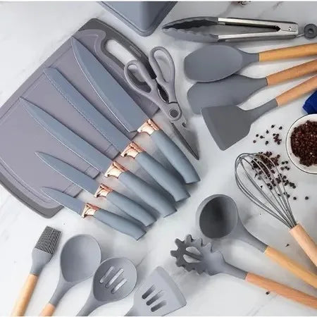 Kit Utensílios de Cozinha Luxo - 19 peças