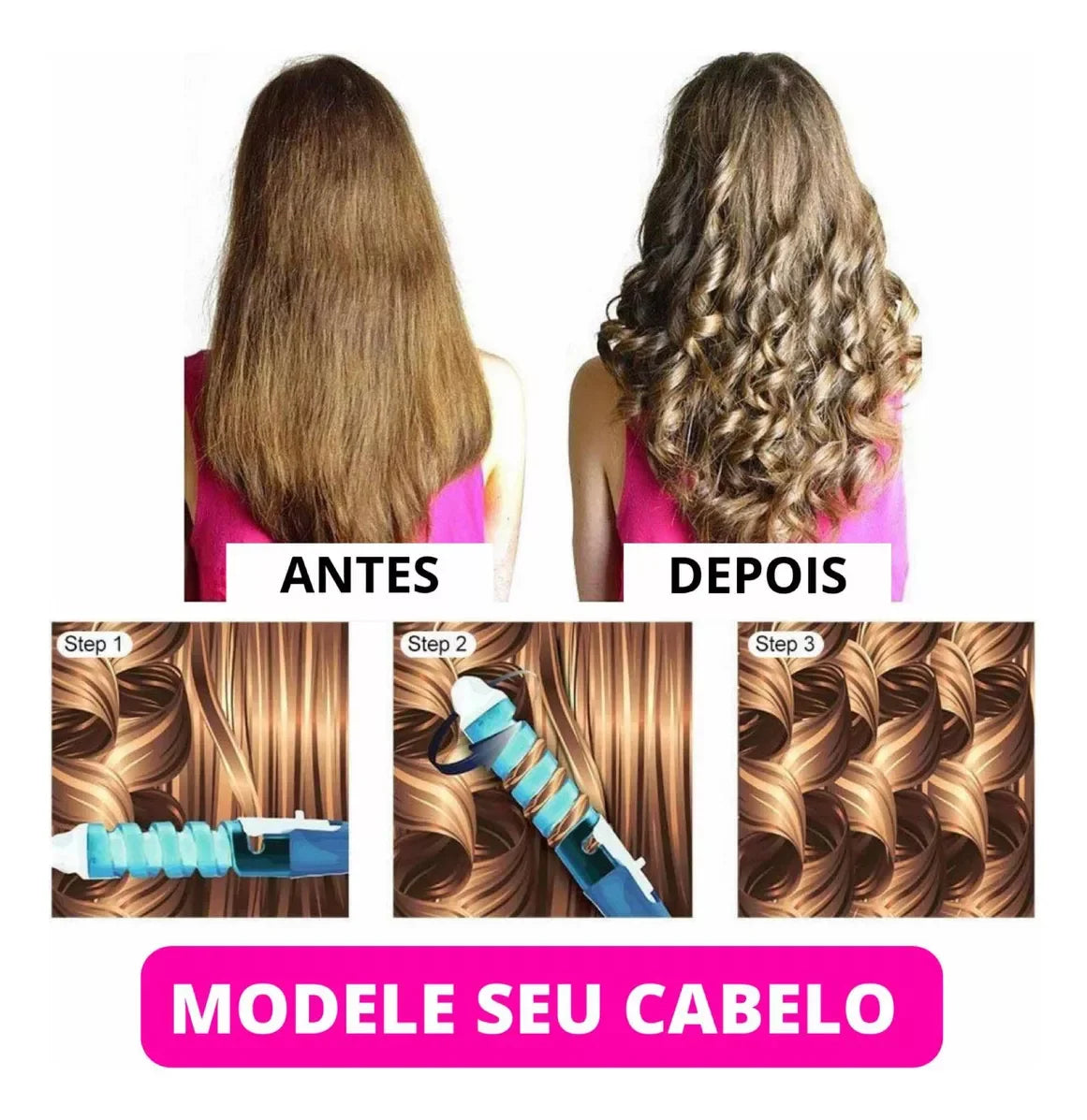 Modelador de cachos espiral Baby Liss Alta performance