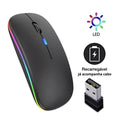 Mouses Wireless Recarregável Led Rgb 2.4 Ghz Sem Fio.