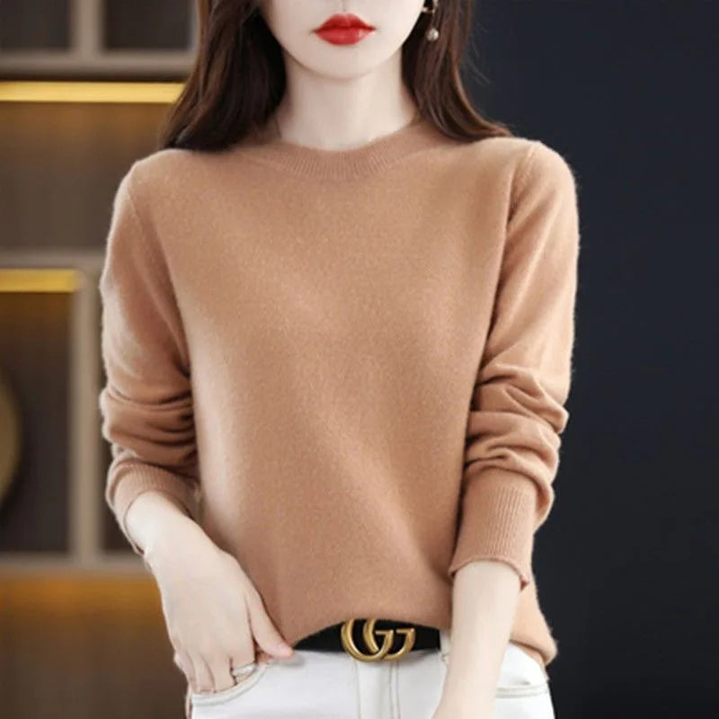 Suéter de Tricô em Cashmere Conforto e Estilo para o seu Outono