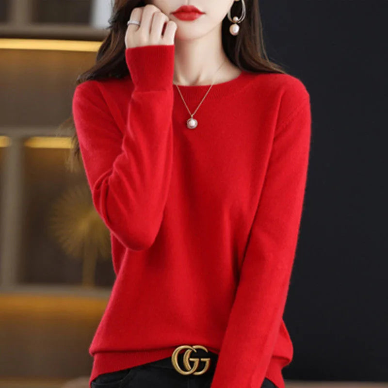Suéter de Tricô em Cashmere Conforto e Estilo para o seu Outono