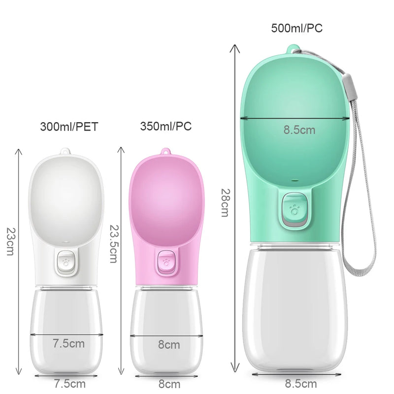 Garrafa de Aguá Portátil para o Passeio do seu Pet
