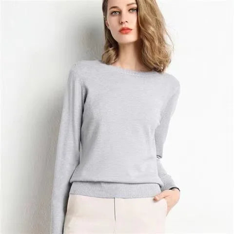 Suéter de Tricô em Cashmere Conforto e Estilo para o seu Outono