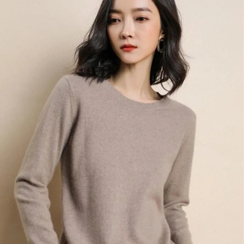 Suéter de Tricô em Cashmere Conforto e Estilo para o seu Outono