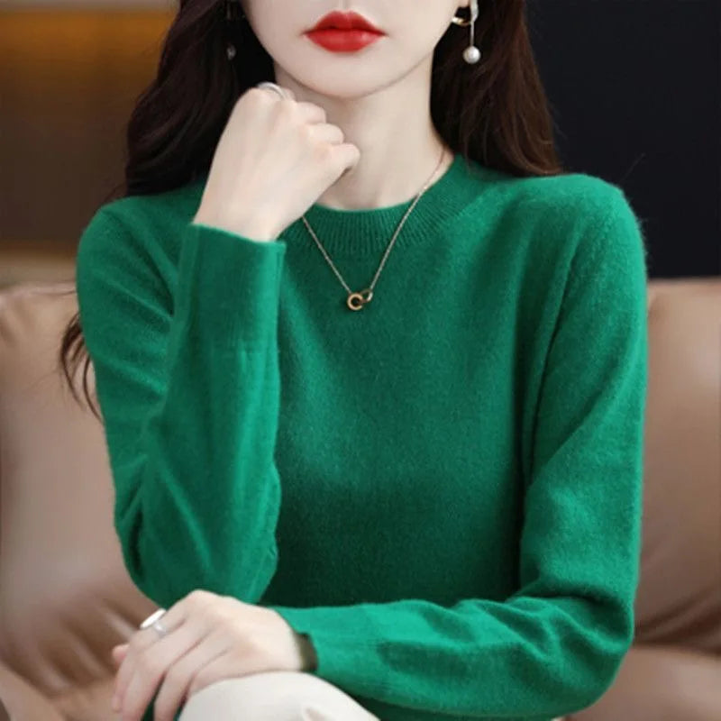 Suéter de Tricô em Cashmere Conforto e Estilo para o seu Outono