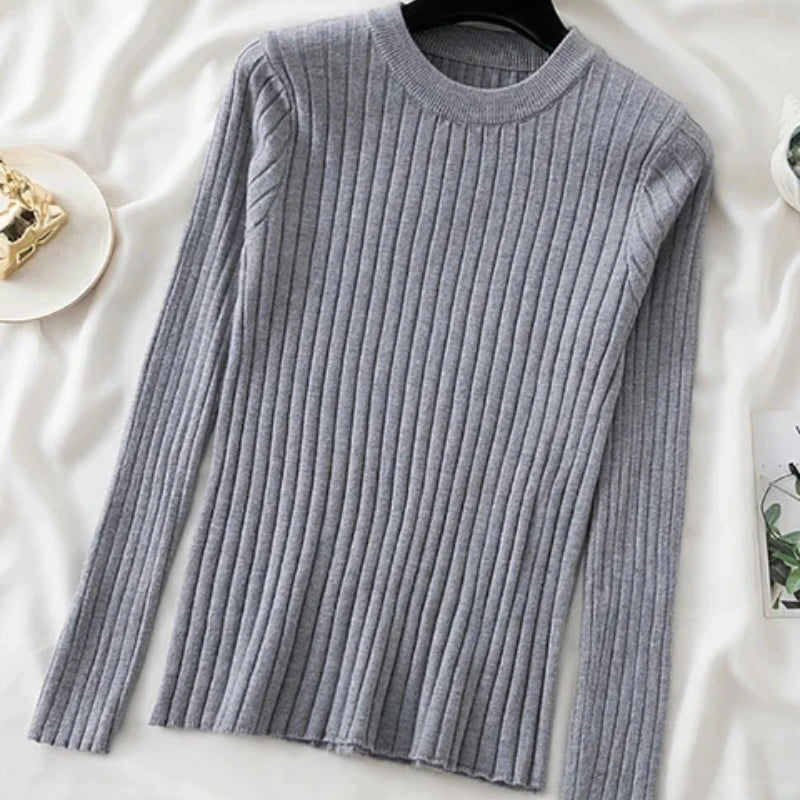 Suéter de Tricô em Cashmere Conforto e Estilo para o seu Outono