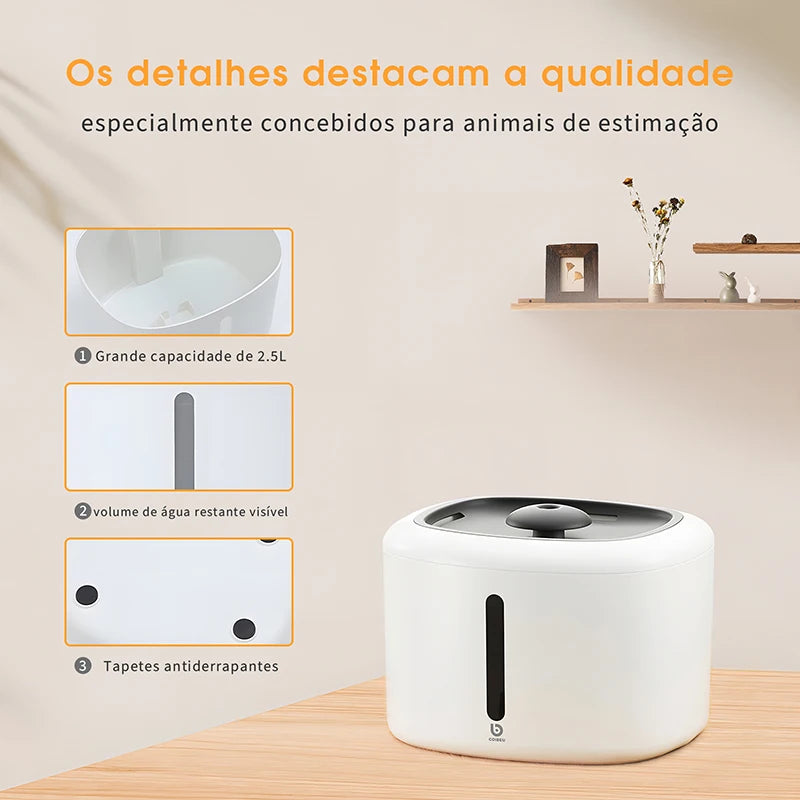 Dispensador de água inteligente para animais de estimação