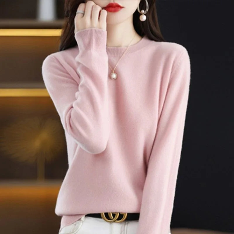 Suéter de Tricô em Cashmere Conforto e Estilo para o seu Outono