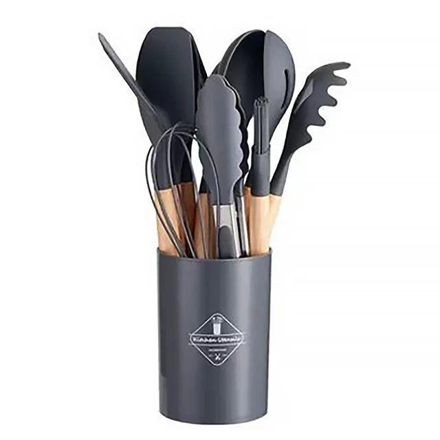 Utensílios de Cozinha Kit com 12 Peças de Silicone