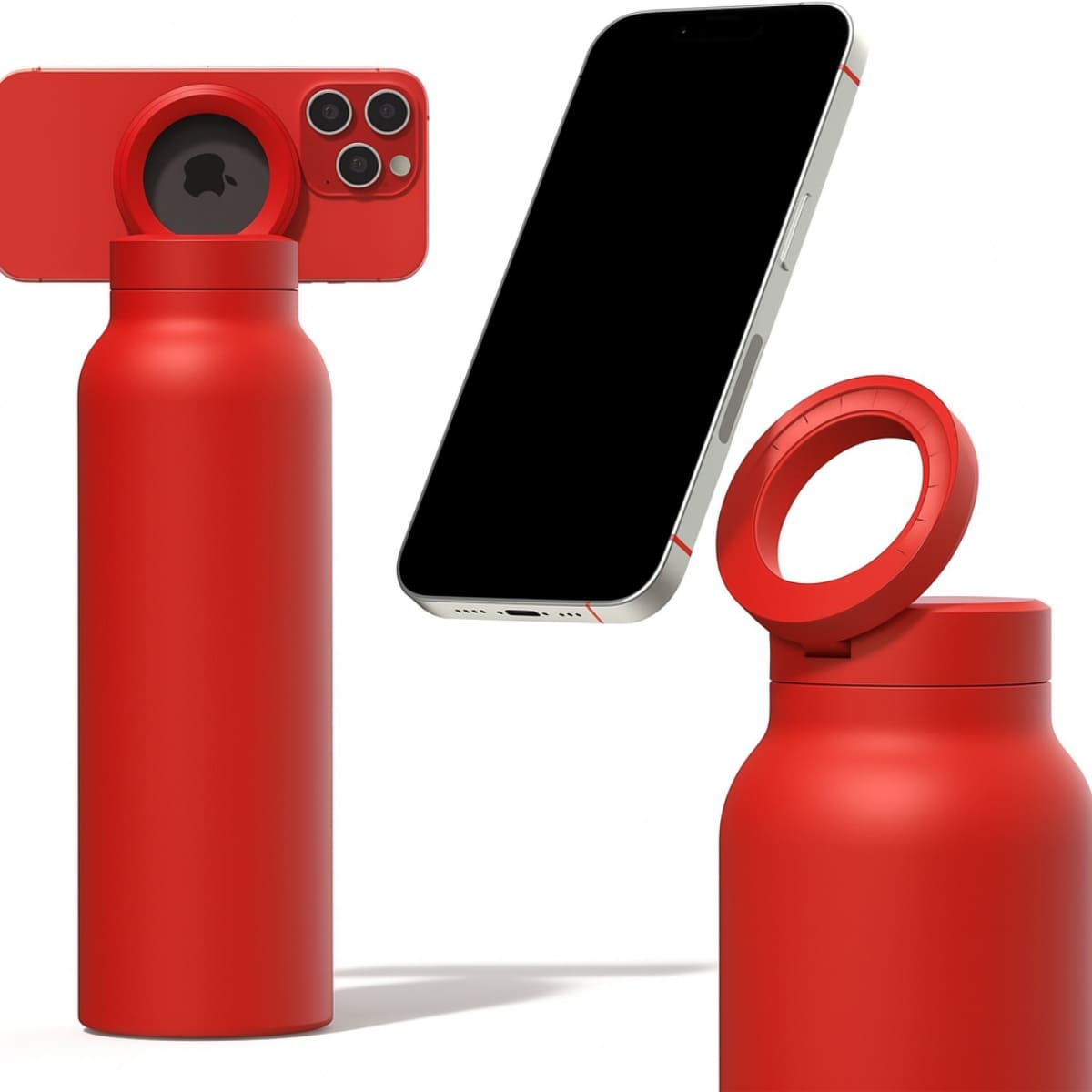 Garrafa Térmica Smart 720ML com Suporte Magnético para Celular | Alta Performance & Multifunção